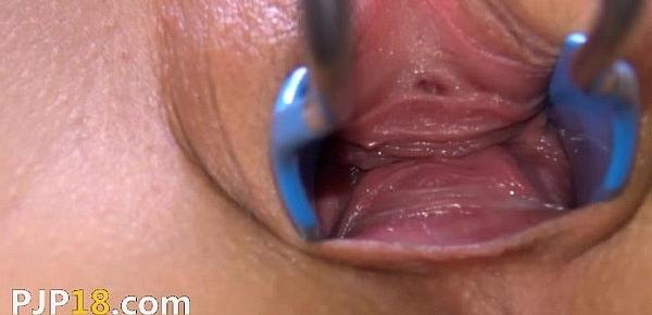  Deep gyno toys in her nasty hole hole
